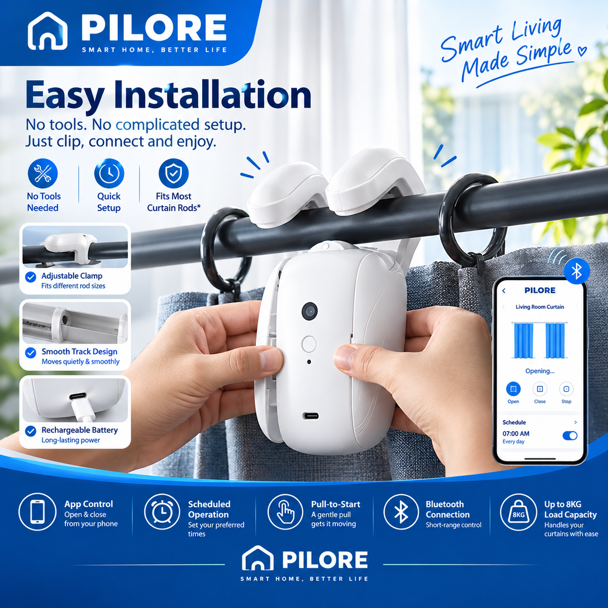 PILORE™ CurtainGlide