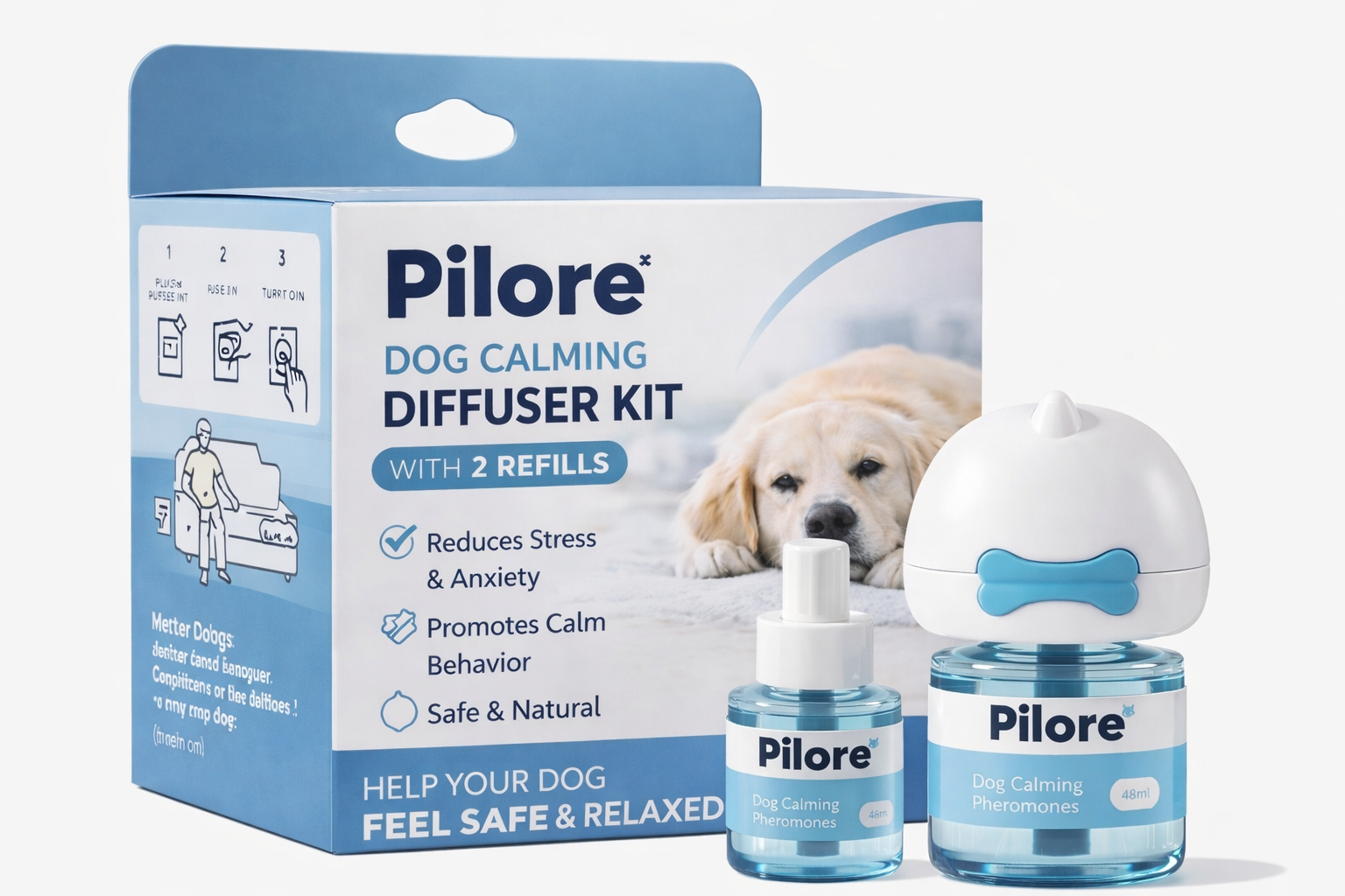 Pilore™ Dogs Calming Diffuser Kit