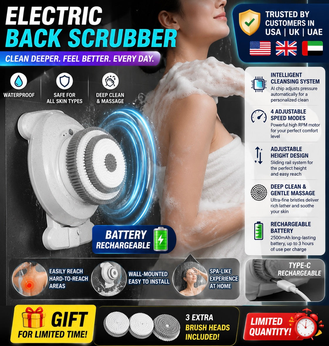 Electric Shower Brush