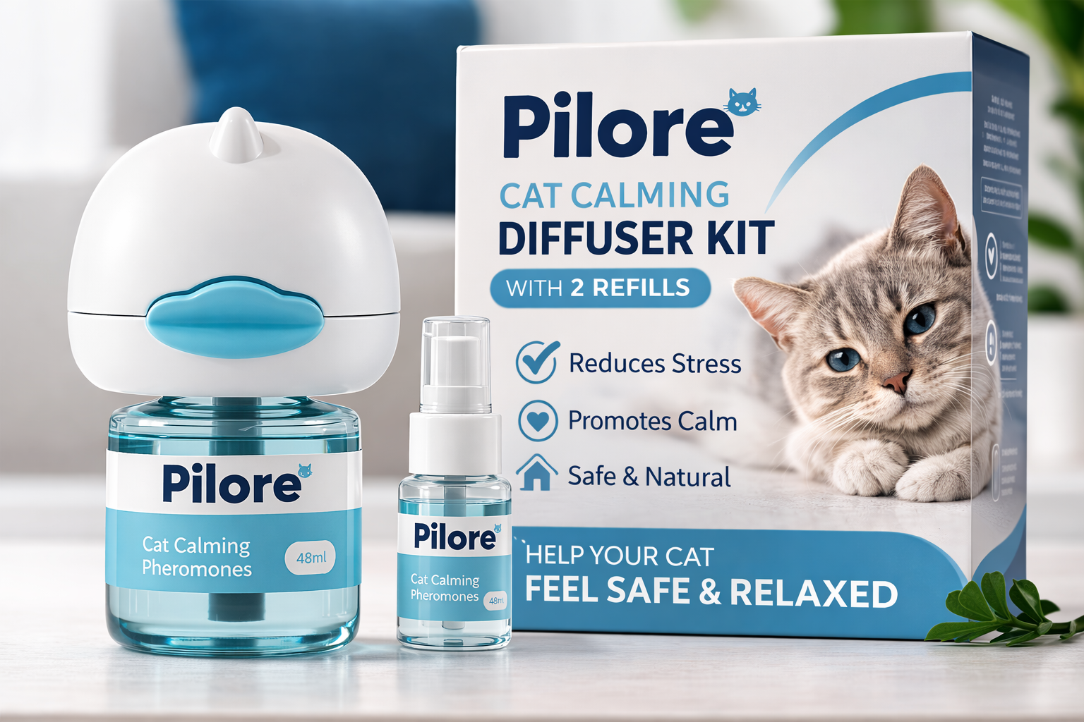 Pilore™ Cats Calming Diffuser Kit