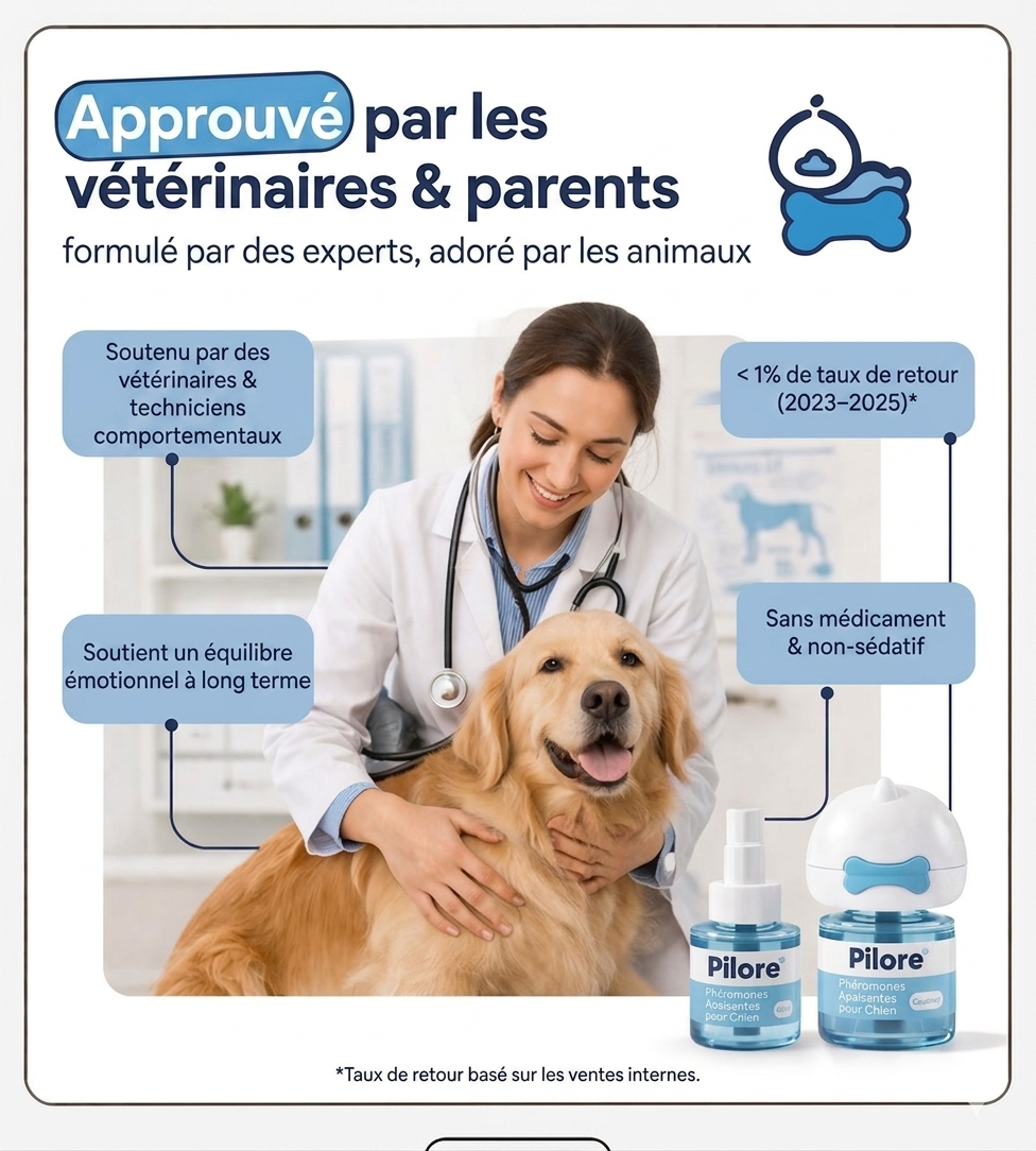 PILORE Kit diffuseur apaisant pour chiens