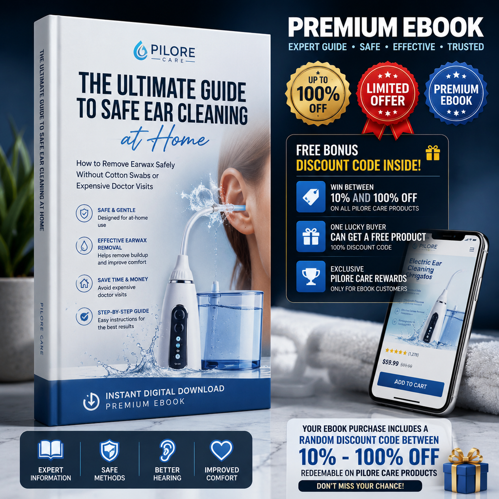 The Ultimate Guide to Safe Ear Cleaning at Home | Premium Pilore Care Ebook + Exclusive 10–100% OFF Discount Code