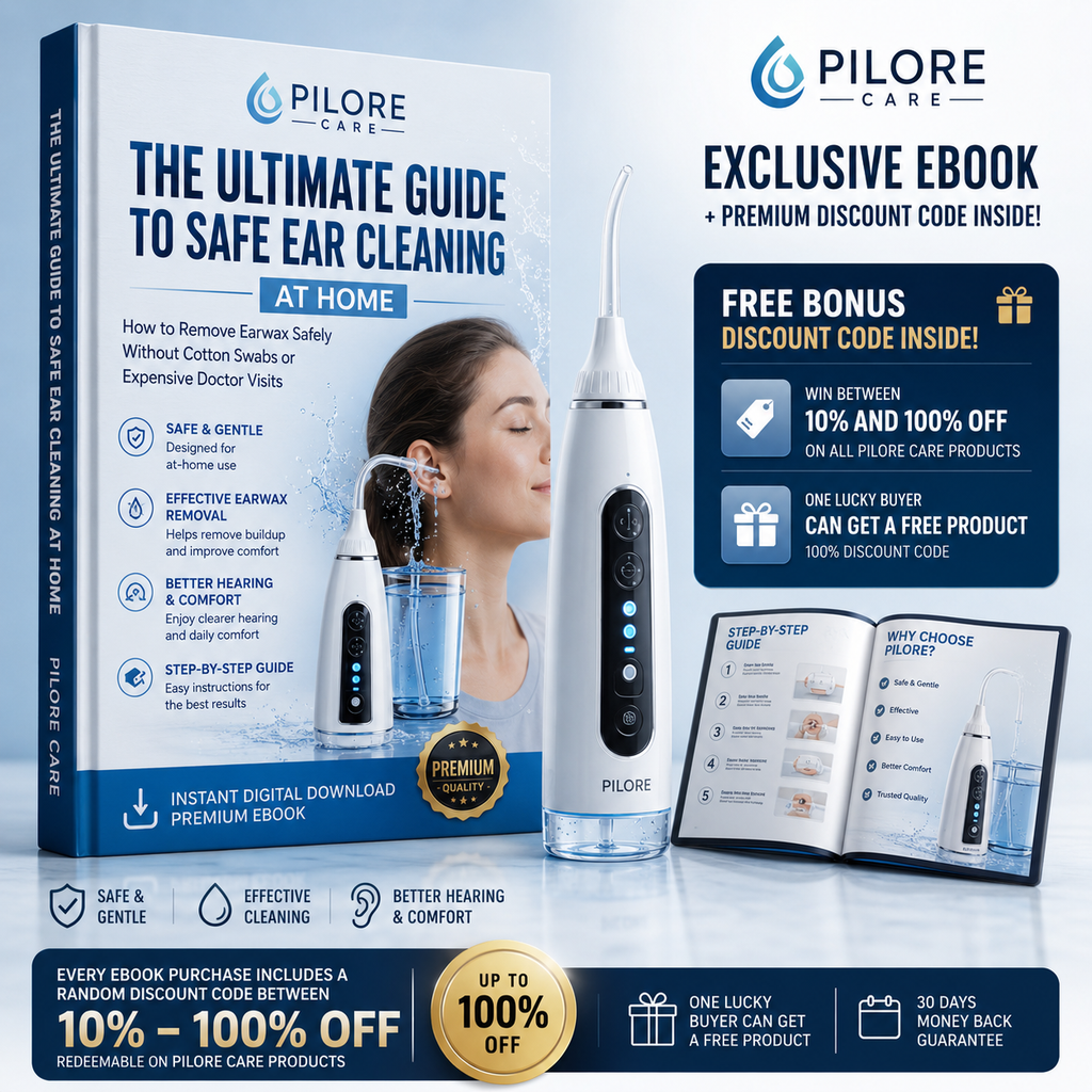 The Ultimate Guide to Safe Ear Cleaning at Home | Premium Pilore Care Ebook + Exclusive 10–100% OFF Discount Code