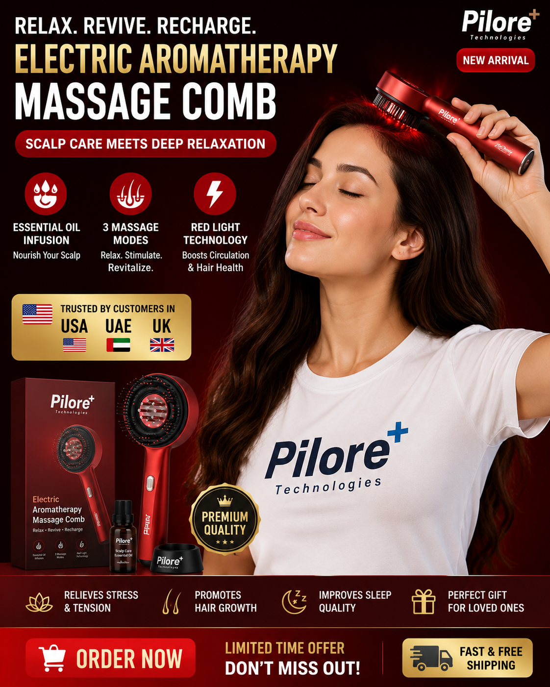 Electric Aromatherapy Massage Comb