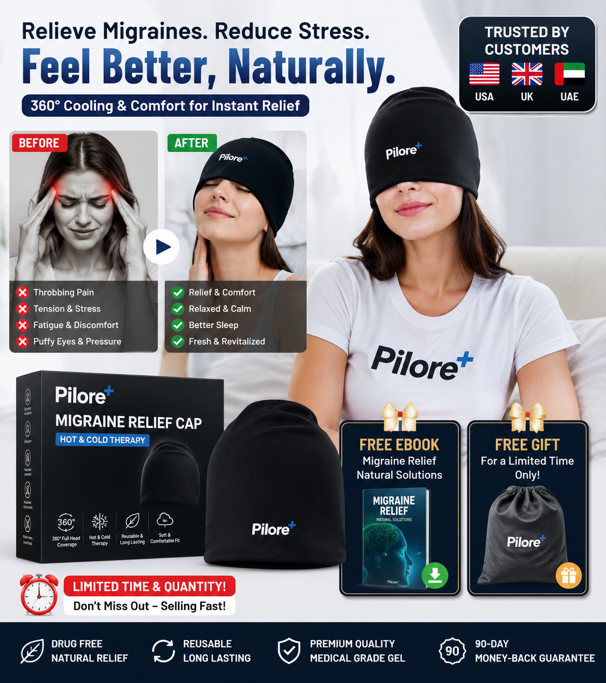 Migraine Relief Cap