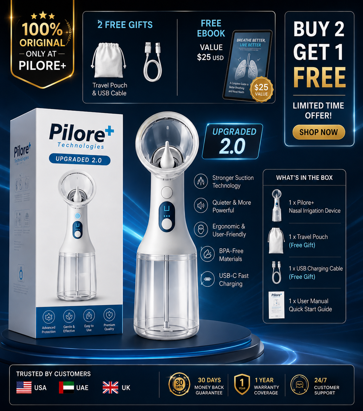 PILORE™ Electric Ear Cleaning Irrigator
