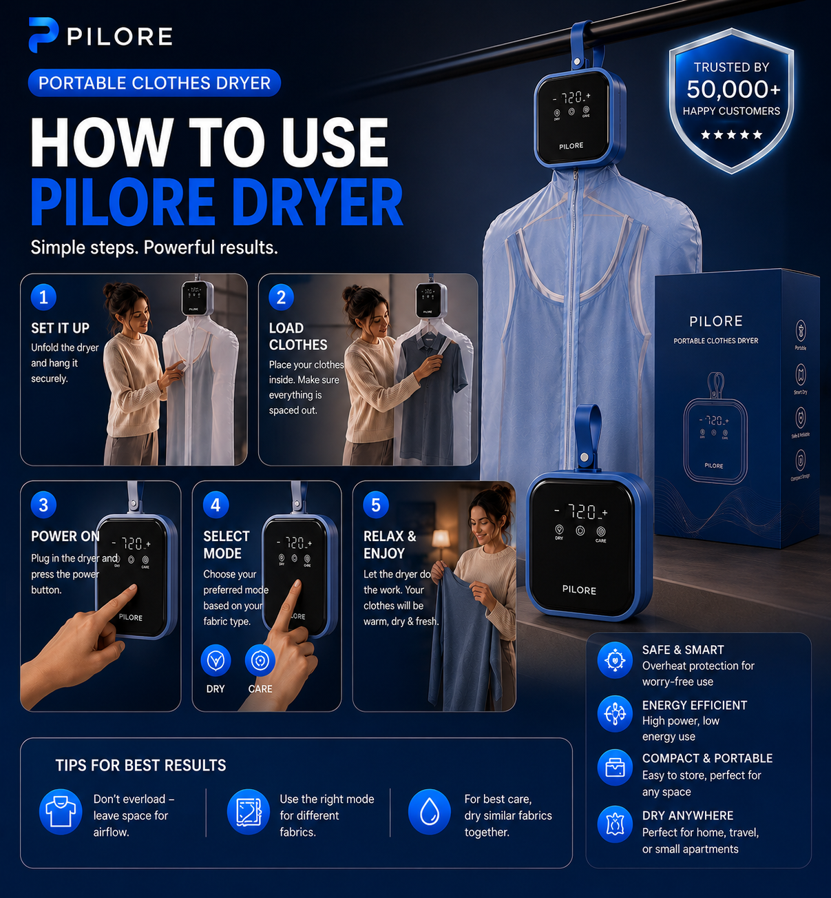 PILORE™ DryFold