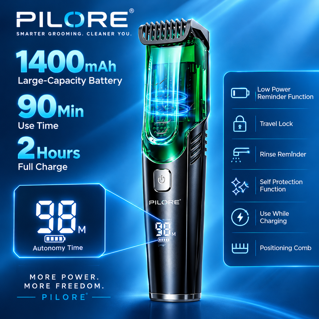 PILORE™ Vacuum Hair Clipper