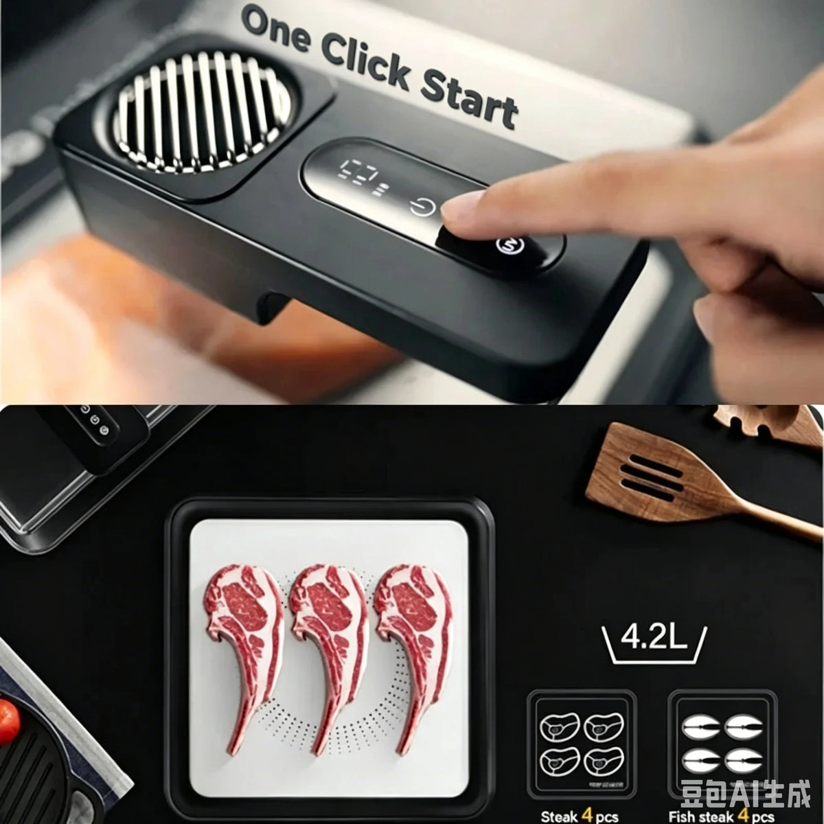 Defrost Tray Fast Steak Thawing Fresh Keeping Household Tool