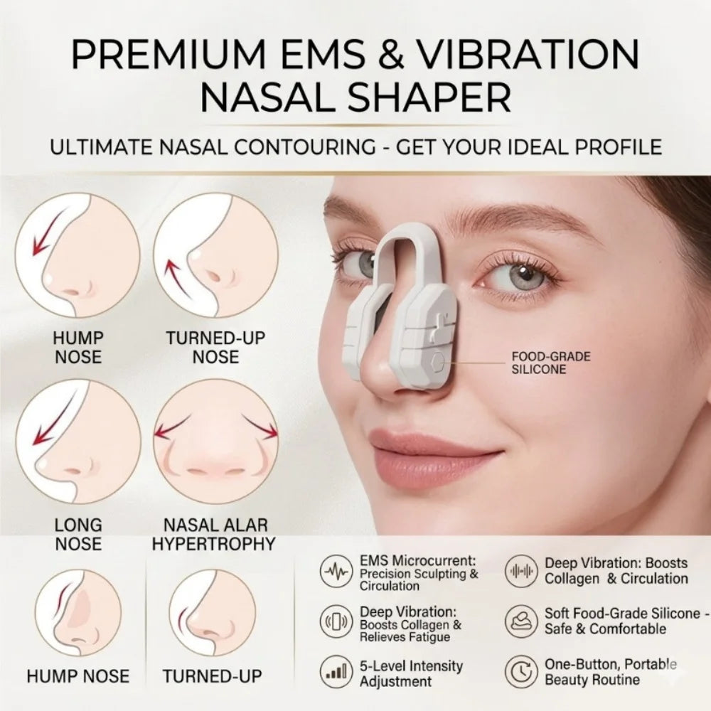 Nose Up Clip EMS Pulse Massager Bridge