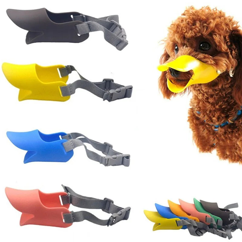 Dog Silicone Duck  Mask