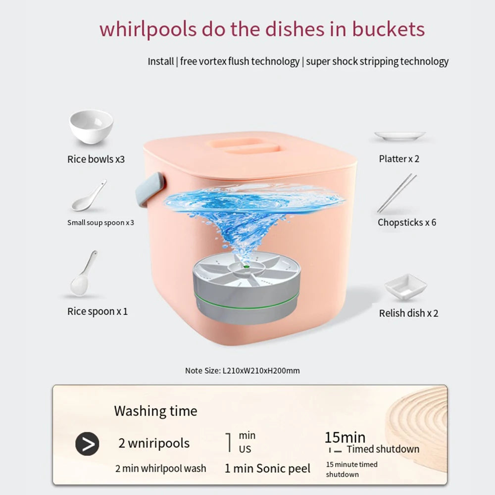 Kitchen Wireless Mini Dishwashers