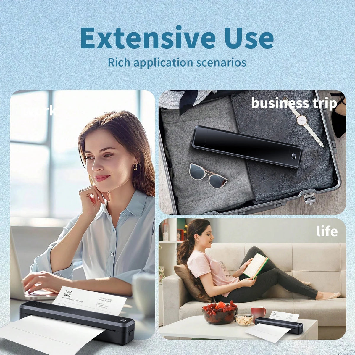 Mini A4 Thermal Printer Bluetooth